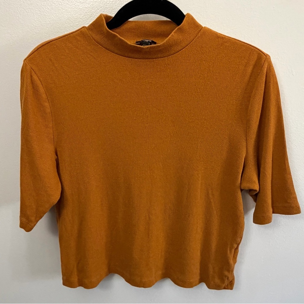 Express Women's Short Sleeve Top in Mustard